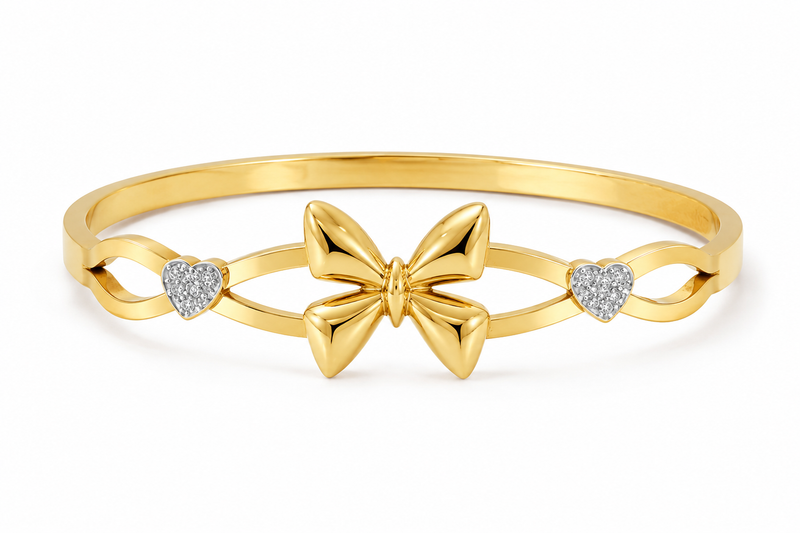Anti Tarnish Bracelet, Butterfly Bracelet for Women, Gold Bracelet, Adjustable Bracelet, Designer Bracelet, Fashion Jewellery, Daily Wear Bracelet, Gift for Women, Elegant Bracelet, Butterfly Jewellery, Trendy Women's Bracelet, Heart Stone Bracelet, Anti Tarnish Jewellery, Gold Finish Bracelet, Premium Bracelet
