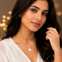 Aeza 11:11 Heart Pendant Necklace for Women | Gold Plated Stainless Steel Heart Necklace | Minimalist Angel Number Necklace | Adjustable Chain | Gift for Girls, Wife, Girlfriend