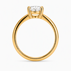 aeza Anti Tarnish Gold Plated Solitaire Ring for Women | Premium Cubic Zirconia Diamond Ring | Adjustable Stackable Promise Ring | Elegant Jewelry Gift for Women & Girls