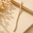 Aeza Anti Tarnish Tennis Bracelet for Women | Gold Plated Stainless Steel Crystal Bracelet | Waterproof, Hypoallergenic & Fade Resistant | Elegant Dainty Jewelry Gift for Women & Girls